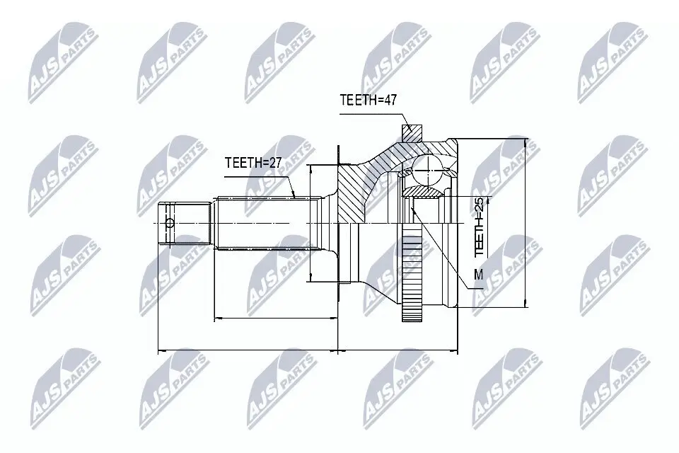 Gelenksatz, Antriebswelle NTY NPZ-HY-535