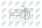 Gelenksatz, Antriebswelle radseitig NTY NPZ-HY-535