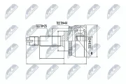 Gelenksatz, Antriebswelle Vorderachse links getriebeseitig Vorderachse rechts NTY NPZ-HY-539