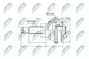 Gelenksatz, Antriebswelle NTY NPZ-HY-545