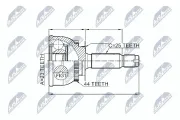 Gelenksatz, Antriebswelle NTY NPZ-HY-549