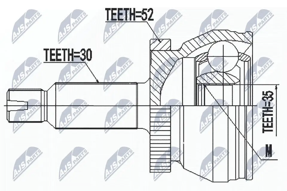 Gelenksatz, Antriebswelle NTY NPZ-HY-554