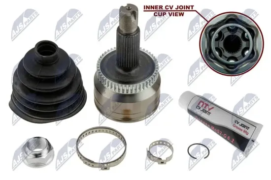 Gelenksatz, Antriebswelle Vorderachse beidseitig NTY NPZ-HY-558 Bild Gelenksatz, Antriebswelle Vorderachse beidseitig NTY NPZ-HY-558