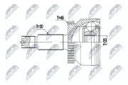 Gelenksatz, Antriebswelle Vorderachse beidseitig NTY NPZ-HY-558