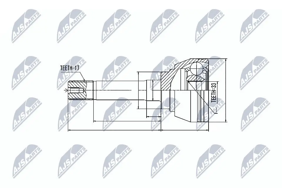 Gelenksatz, Antriebswelle NTY NPZ-IS-008