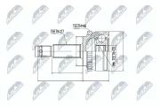 Gelenksatz, Antriebswelle NTY NPZ-KA-308