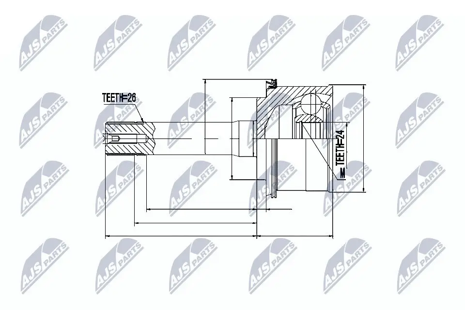 Gelenksatz, Antriebswelle NTY NPZ-KA-309