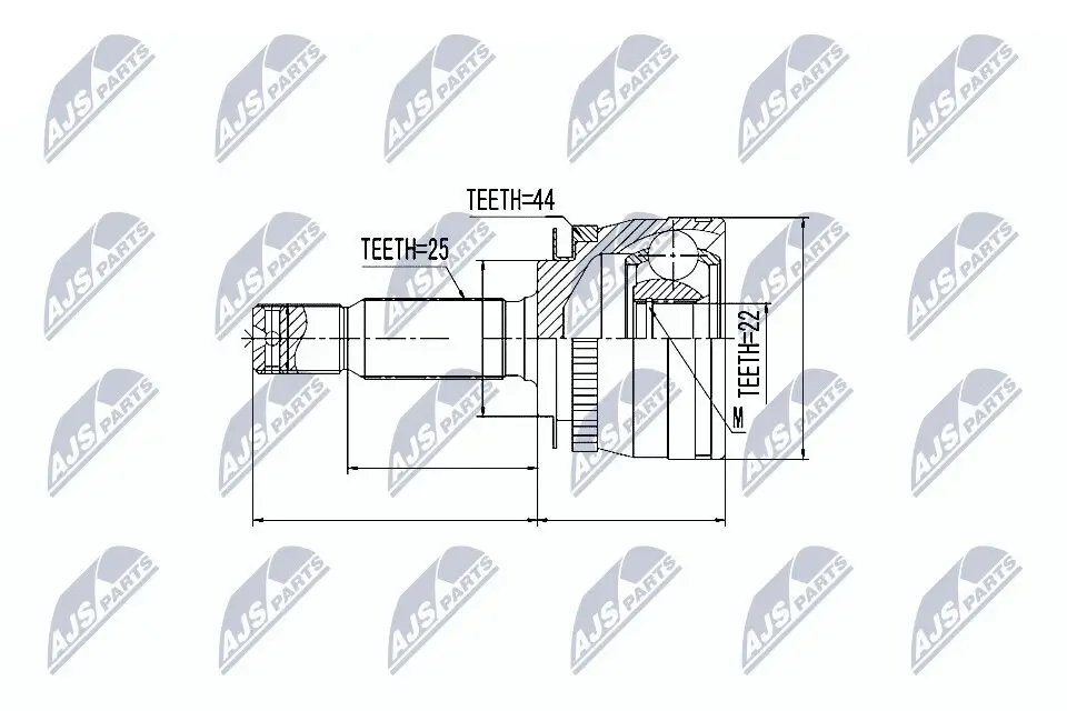 Gelenksatz, Antriebswelle NTY NPZ-KA-312