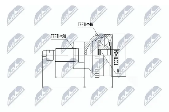 Gelenksatz, Antriebswelle NTY NPZ-KA-326 Bild Gelenksatz, Antriebswelle NTY NPZ-KA-326