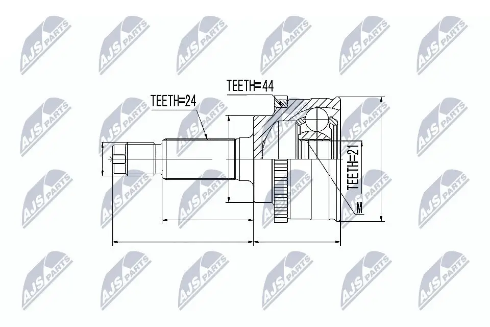 Gelenksatz, Antriebswelle NTY NPZ-KA-345