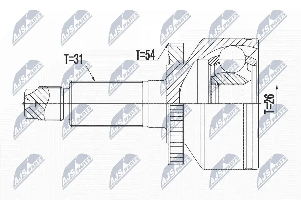 Gelenksatz, Antriebswelle NTY NPZ-KA-365