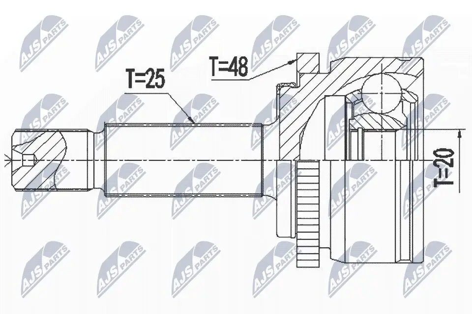 Gelenksatz, Antriebswelle NTY NPZ-KA-367