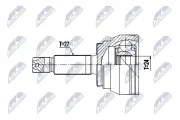 Gelenksatz, Antriebswelle Vorderachse NTY NPZ-KA-369