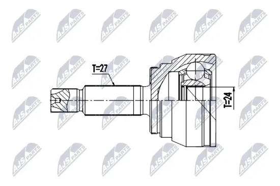 Gelenksatz, Antriebswelle Vorderachse NTY NPZ-KA-369 Bild Gelenksatz, Antriebswelle Vorderachse NTY NPZ-KA-369