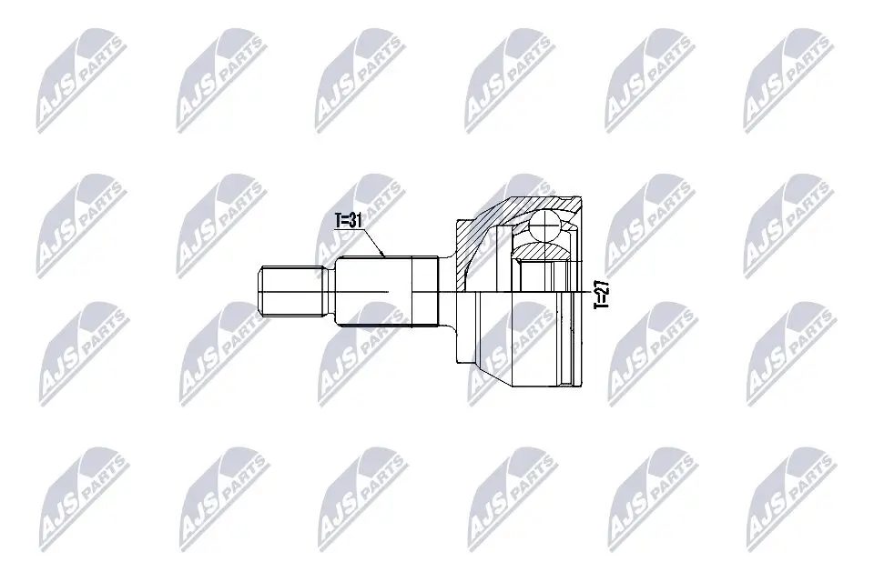 Gelenksatz, Antriebswelle Vorderachse beidseitig NTY NPZ-LR-019