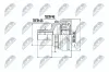 Gelenksatz, Antriebswelle radseitig Vorderachse NTY NPZ-ME-001 Bild Gelenksatz, Antriebswelle radseitig Vorderachse NTY NPZ-ME-001
