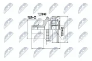 Gelenksatz, Antriebswelle NTY NPZ-ME-001