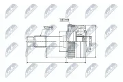 Gelenksatz, Antriebswelle NTY NPZ-ME-011