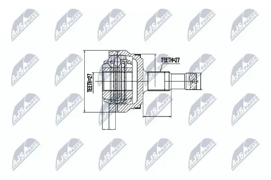 Gelenksatz, Antriebswelle Hinterachse radseitig NTY NPZ-ME-017 Bild Gelenksatz, Antriebswelle Hinterachse radseitig NTY NPZ-ME-017