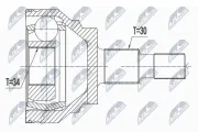 Gelenksatz, Antriebswelle radseitig Vorderachse NTY NPZ-ME-018