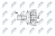 Gelenksatz, Antriebswelle NTY NPZ-ME-023