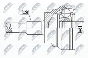 Gelenksatz, Antriebswelle NTY NPZ-ME-031