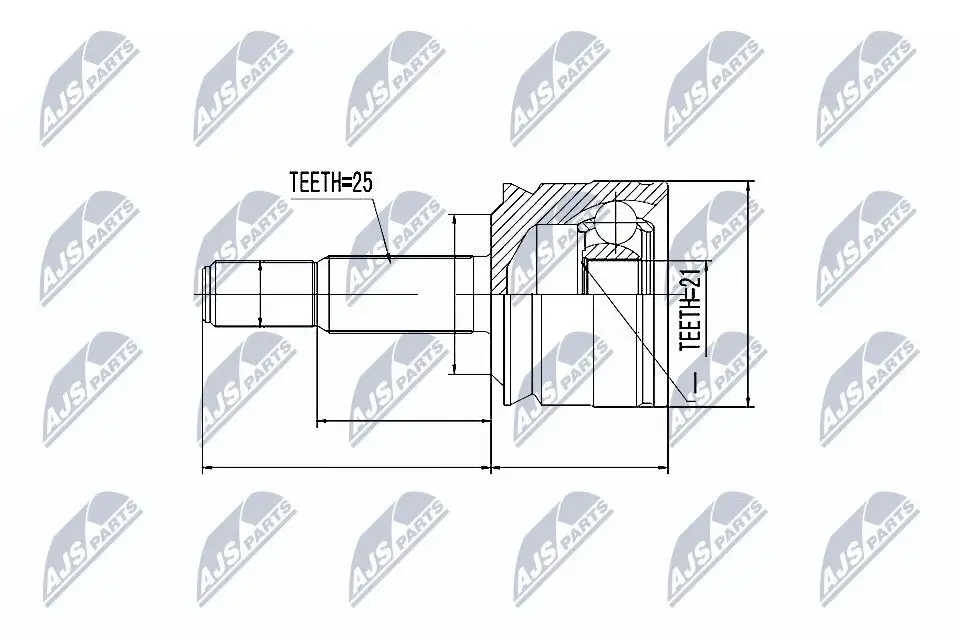 Gelenksatz, Antriebswelle NTY NPZ-MS-020