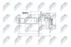 Gelenksatz, Antriebswelle radseitig Hinterachse links Hinterachse rechts getriebeseitig Hinterachse NTY NPZ-MS-060 Bild Gelenksatz, Antriebswelle radseitig Hinterachse links Hinterachse rechts getriebeseitig Hinterachse NTY NPZ-MS-060
