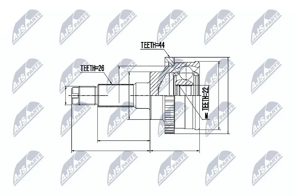 Gelenksatz, Antriebswelle NTY NPZ-MZ-011