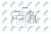 Gelenksatz, Antriebswelle NTY NPZ-MZ-014