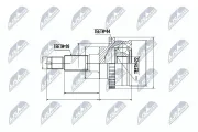 Gelenksatz, Antriebswelle NTY NPZ-MZ-016