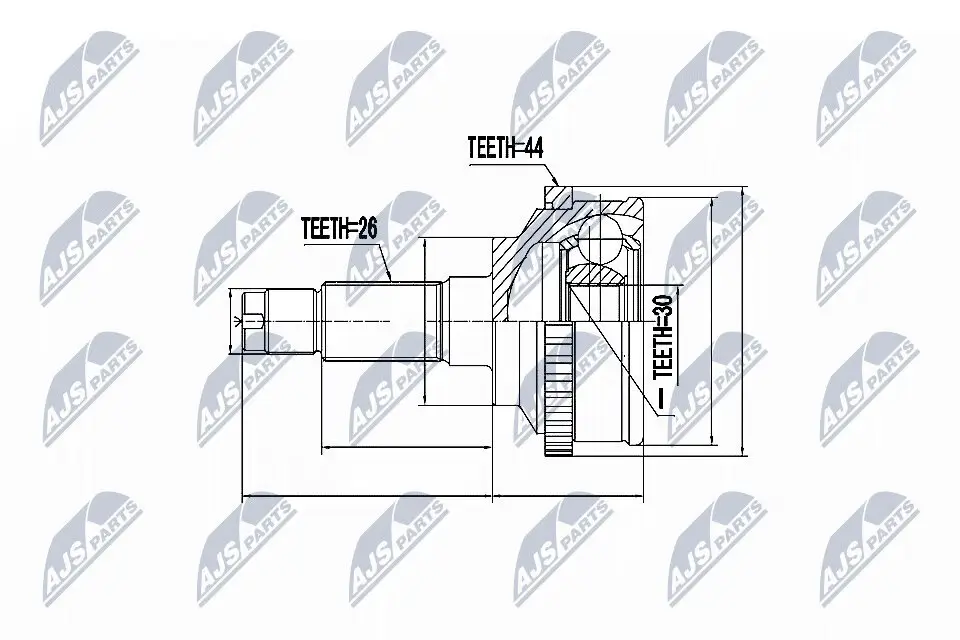 Gelenksatz, Antriebswelle NTY NPZ-MZ-017