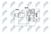 Gelenksatz, Antriebswelle NTY NPZ-MZ-019