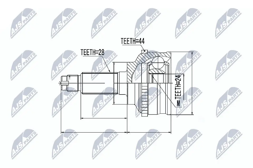 Gelenksatz, Antriebswelle NTY NPZ-MZ-028 Bild Gelenksatz, Antriebswelle NTY NPZ-MZ-028