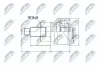 Gelenksatz, Antriebswelle Vorderachse rechts Vorderachse links NTY NPZ-MZ-045 Bild Gelenksatz, Antriebswelle Vorderachse rechts Vorderachse links NTY NPZ-MZ-045