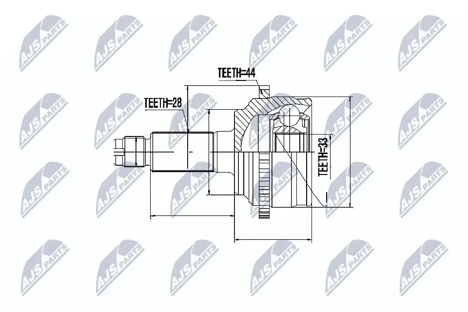 Gelenksatz, Antriebswelle NTY NPZ-MZ-054