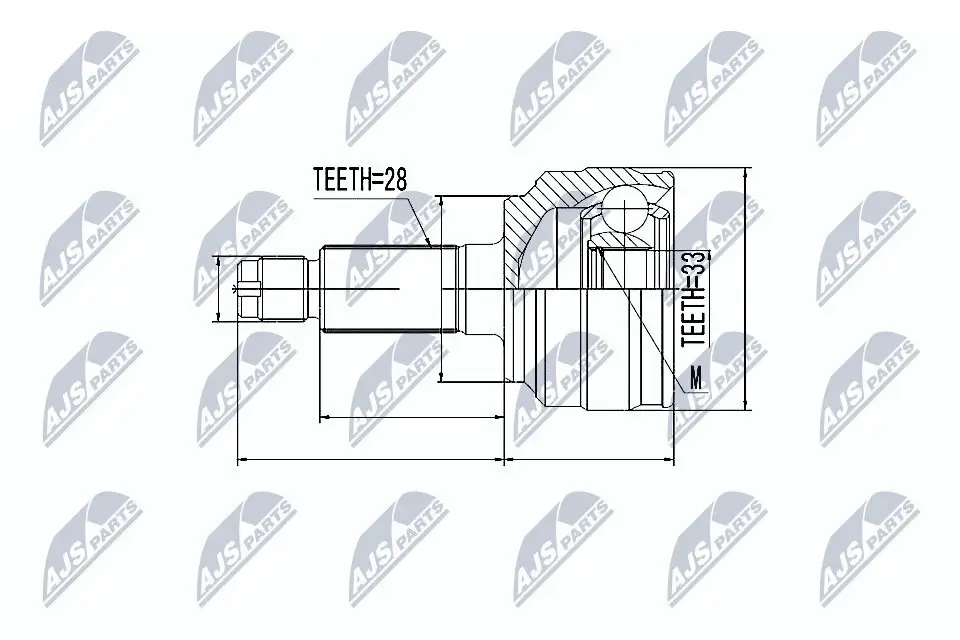 Gelenksatz, Antriebswelle NTY NPZ-MZ-058