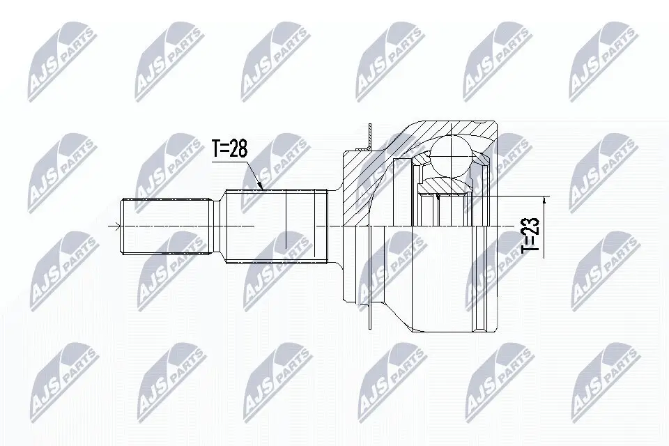 Gelenksatz, Antriebswelle getriebeseitig NTY NPZ-MZ-061