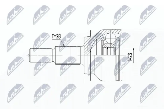 Gelenksatz, Antriebswelle getriebeseitig NTY NPZ-MZ-061 Bild Gelenksatz, Antriebswelle getriebeseitig NTY NPZ-MZ-061