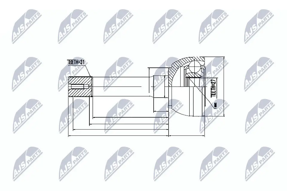 Gelenksatz, Antriebswelle NTY NPZ-NS-011