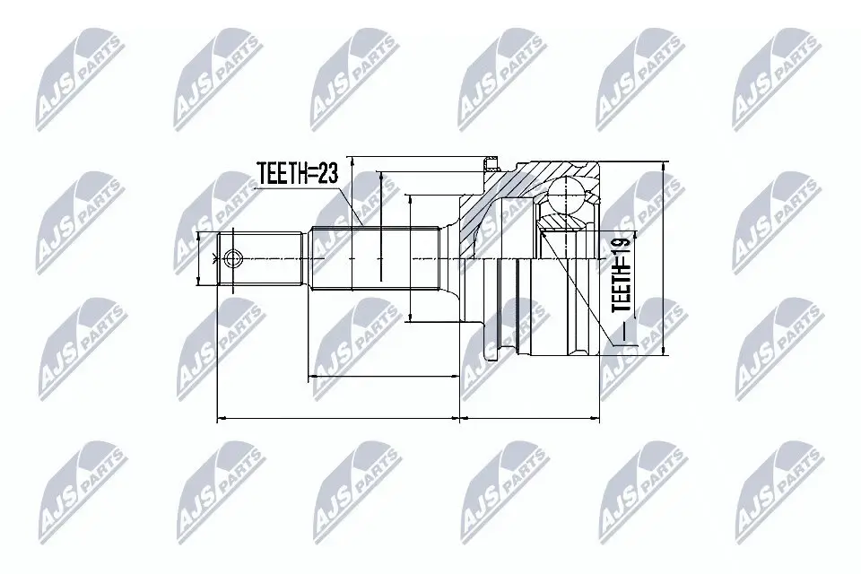 Gelenksatz, Antriebswelle radseitig NTY NPZ-NS-036