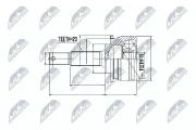 Gelenksatz, Antriebswelle radseitig NTY NPZ-NS-036