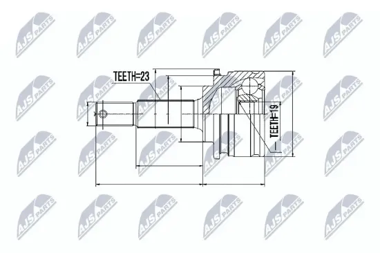 Gelenksatz, Antriebswelle radseitig NTY NPZ-NS-036 Bild Gelenksatz, Antriebswelle radseitig NTY NPZ-NS-036