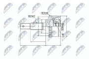 Gelenksatz, Antriebswelle NTY NPZ-NS-059