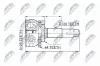 Gelenksatz, Antriebswelle radseitig NTY NPZ-NS-077 Bild Gelenksatz, Antriebswelle radseitig NTY NPZ-NS-077