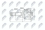 Gelenksatz, Antriebswelle NTY NPZ-NS-080