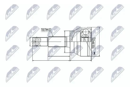 Gelenksatz, Antriebswelle NTY NPZ-NS-083 Bild Gelenksatz, Antriebswelle NTY NPZ-NS-083