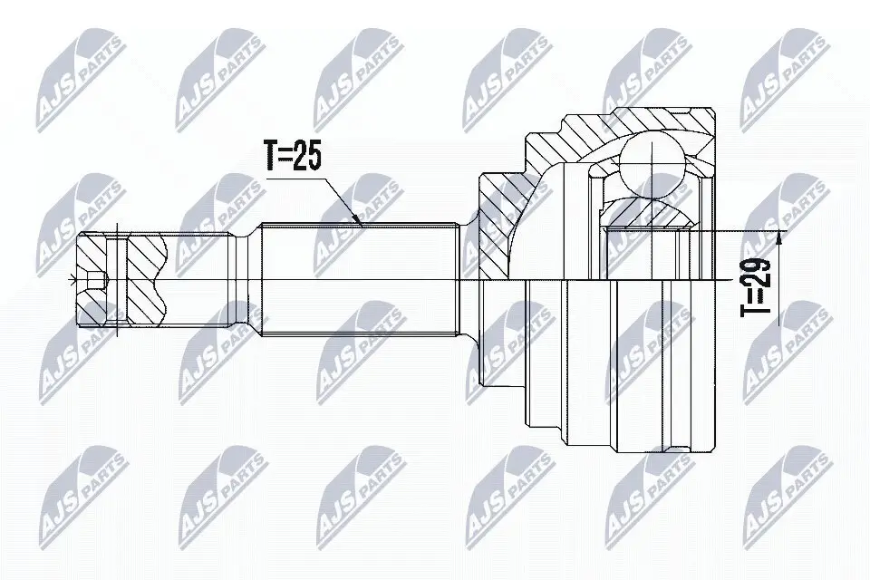 Gelenksatz, Antriebswelle NTY NPZ-NS-093