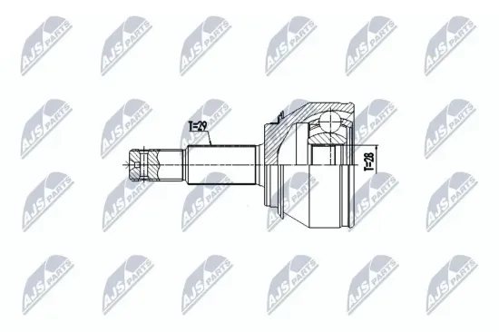 Gelenksatz, Antriebswelle radseitig NTY NPZ-NS-098 Bild Gelenksatz, Antriebswelle radseitig NTY NPZ-NS-098