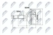 Gelenksatz, Antriebswelle NTY NPZ-PE-004